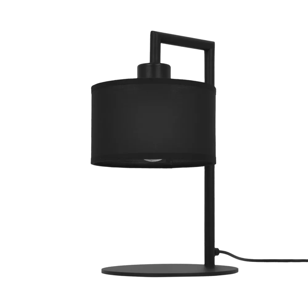 Lampe de table Kaja Simone noire 1L E27 H 36,0 cm