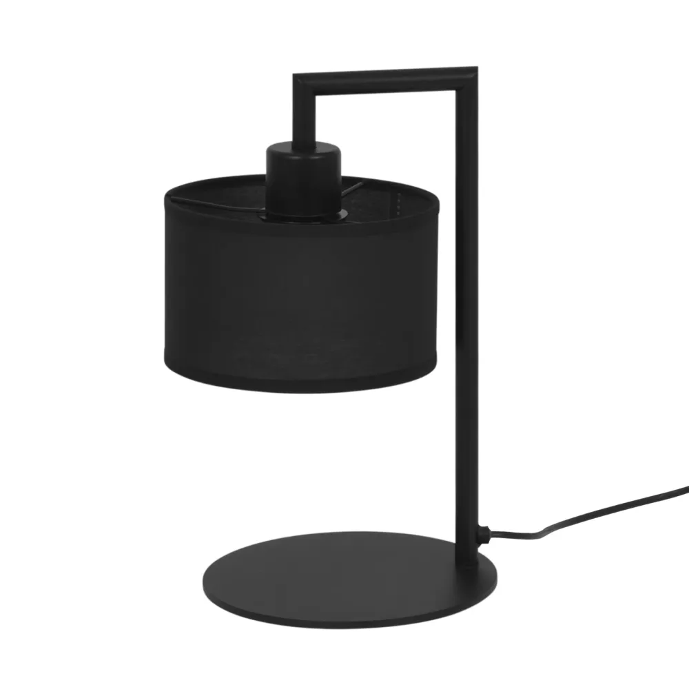 Lampe de table Kaja Simone noire 1L E27 H 36,0 cm