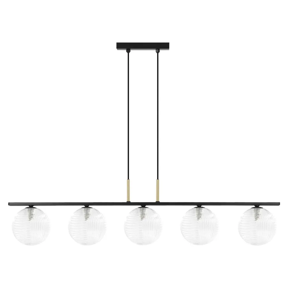 Suspension linéaire Kaja Aura 5L G9 H 90,0 cm