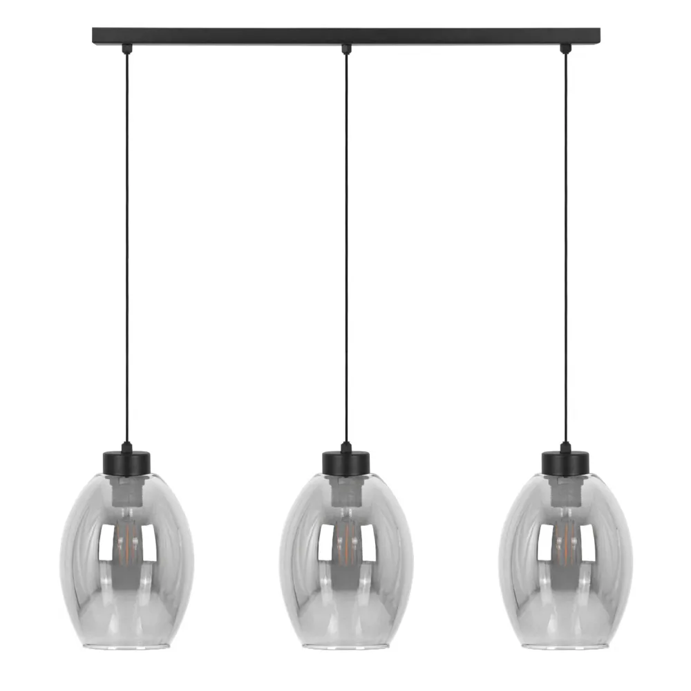 Suspension linéaire Kaja Balbo 3L, douille E27, hauteur 90 cm