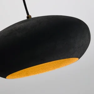 Plafonnier Inda en métal finition noire Ø 30 cm Kave Home Mauritius Mu