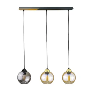 Keter Lighting Gracja 3L suspension linéaire E27 H 120,0cm Gold