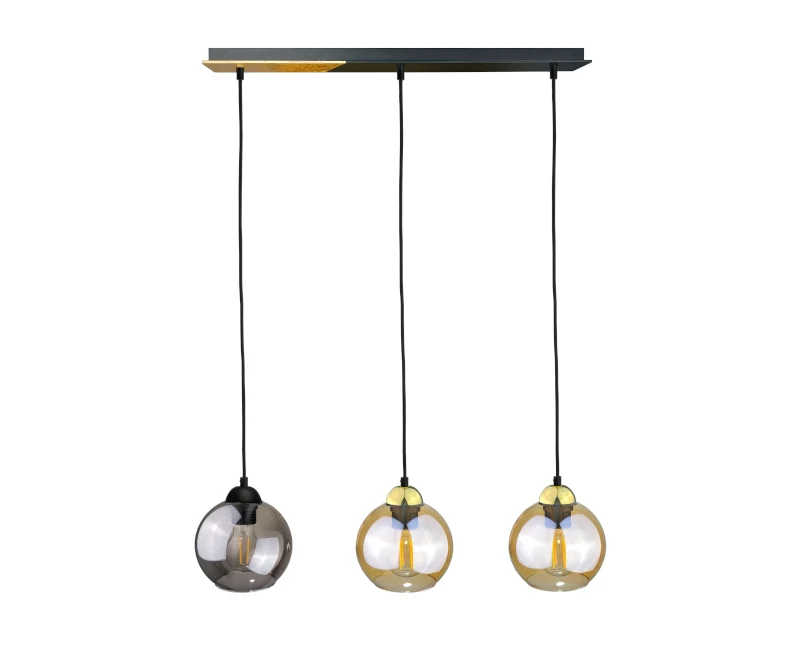 Keter Lighting Gracja 3L suspension linéaire E27 H 120,0cm Gold