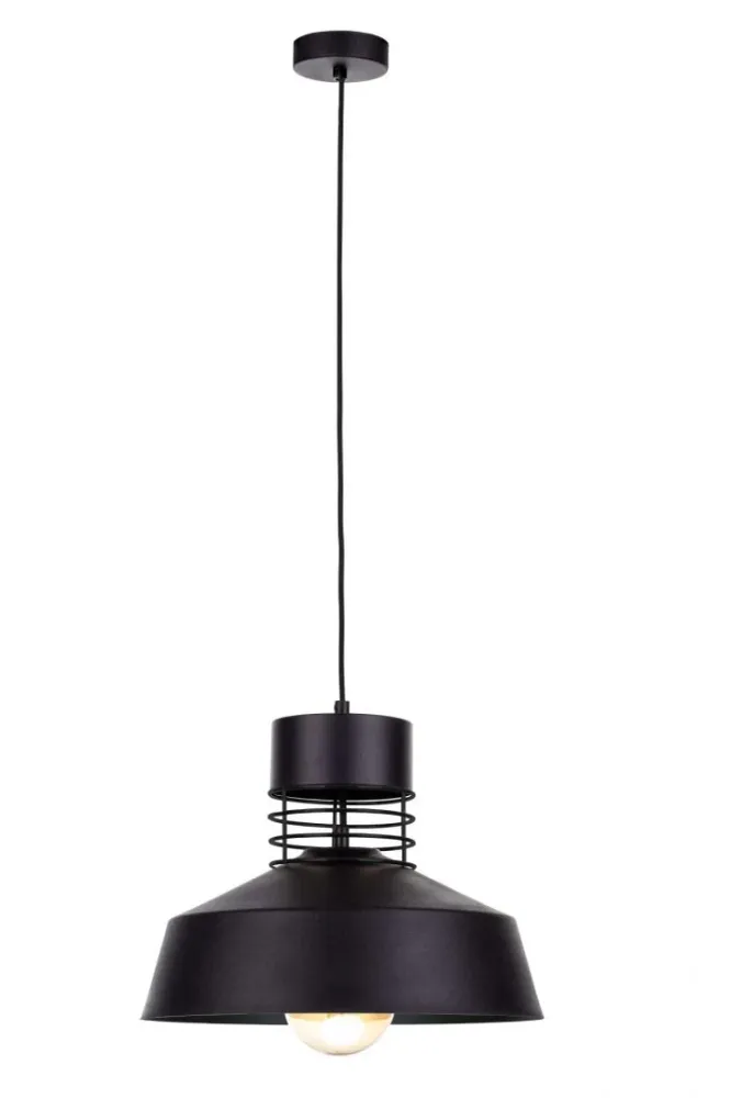 Suspension Keter Lighting Titanium 1L, douille E27, hauteur 120 cm Black