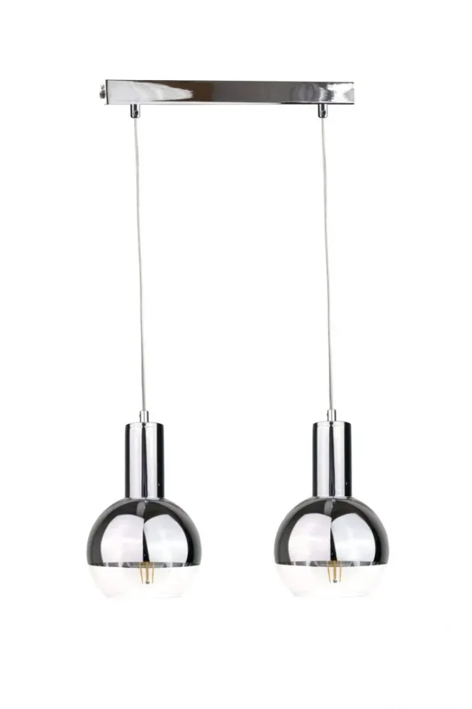 Suspension linéaire Keter Lighting Ice 2L, douille E27, hauteur 120 cm White