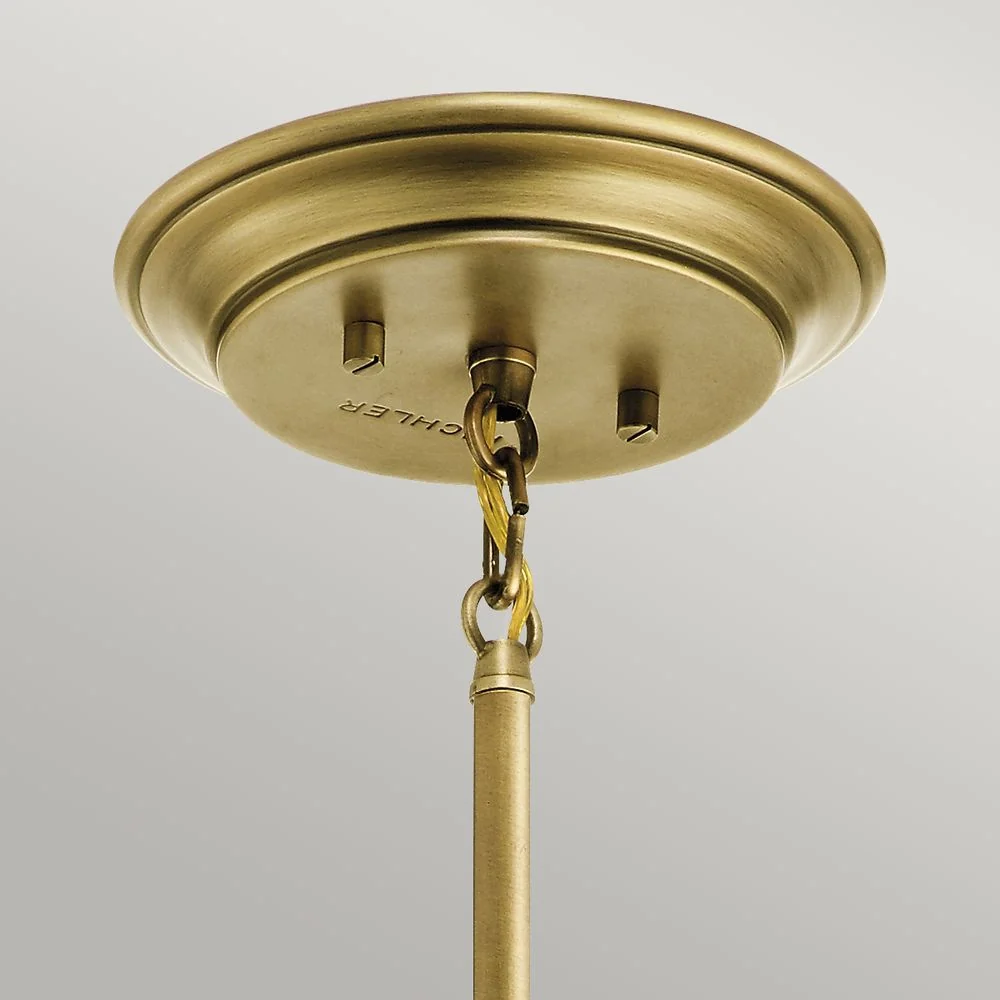 Suspension Kichler (KL-WAVERLY-MP-NBR) Waverly en acier, verre bullé E27