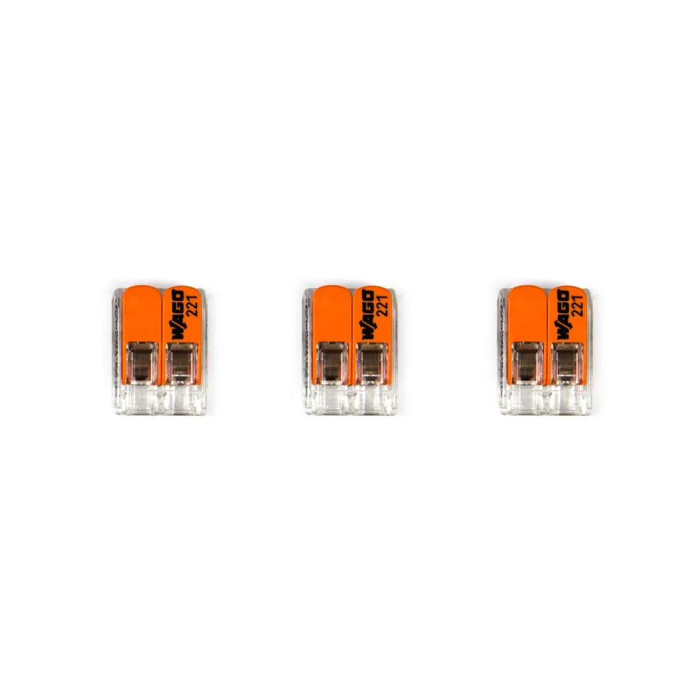Kit de connexion WAGO compatible avec câble 2x pour pavillon à 1 trou