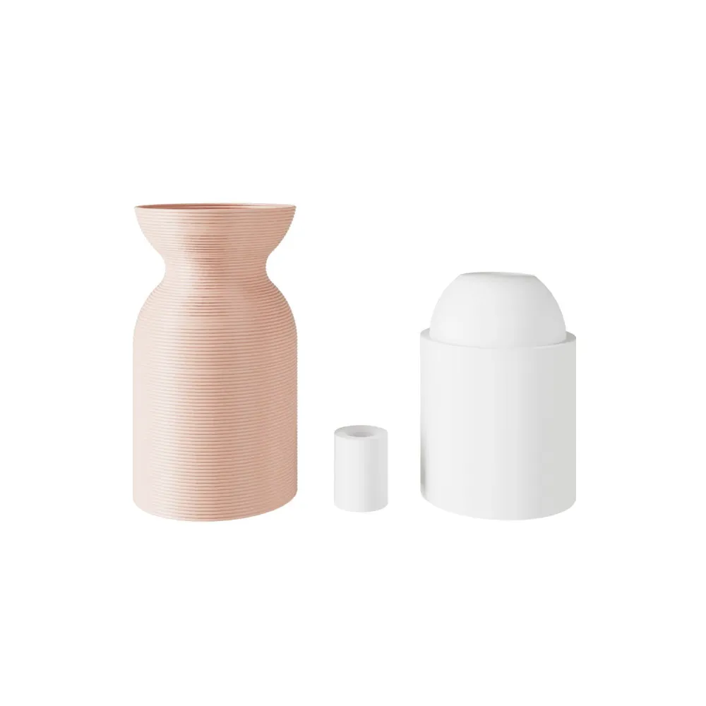 Kit douille E27 en plastique recyclé imprimé 3D - Rose antique