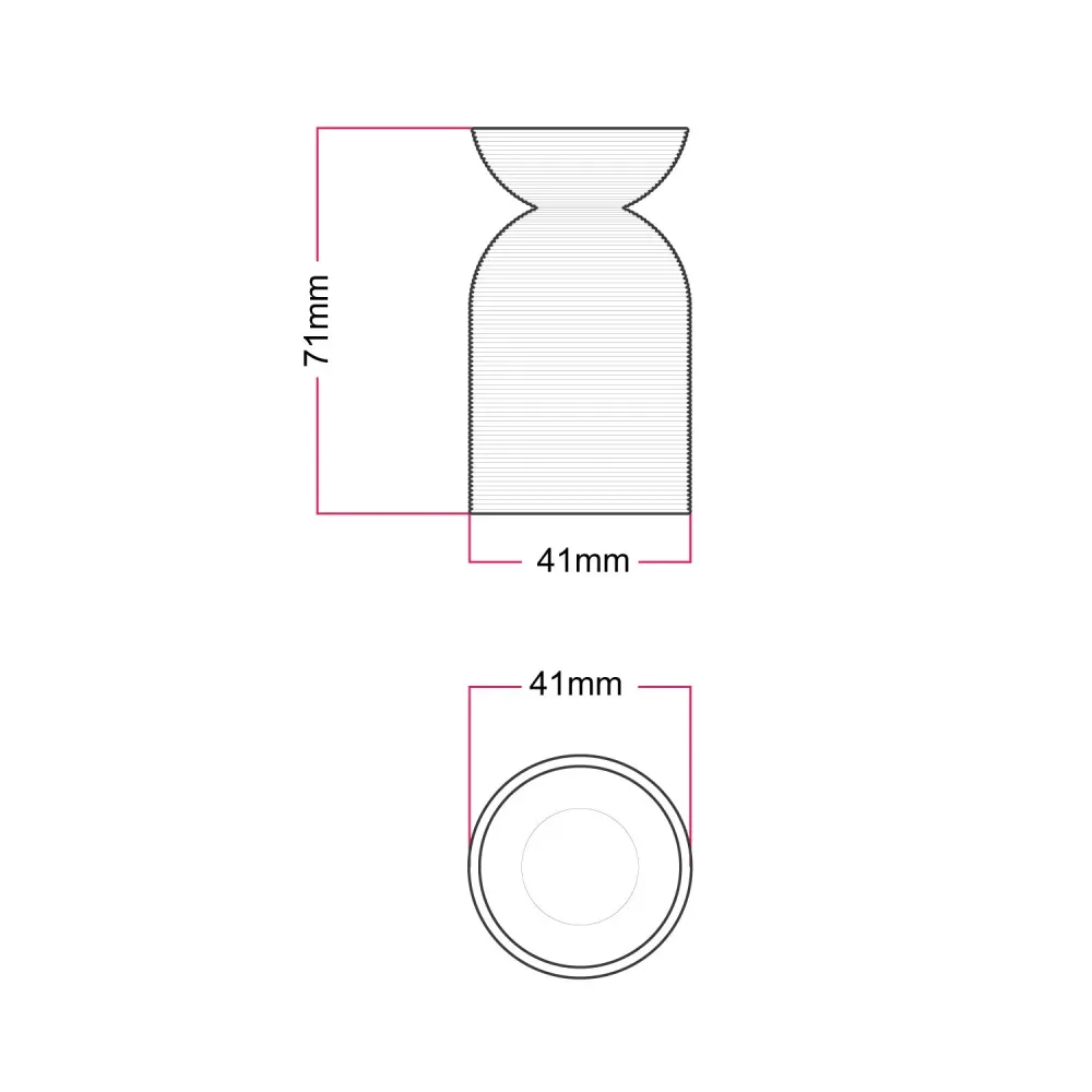 Kit douille E27 en plastique recyclé imprimé 3D - Rose antique