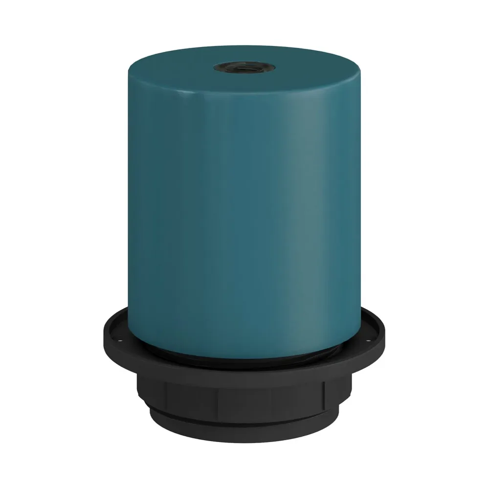Kit douille E27 semi-filetée en métal avec serre-câble caché - Pétrole