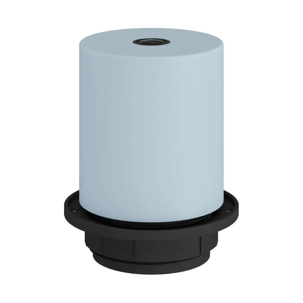 Kit douille E27 semi-filetée en métal avec serre-câble caché - Bleu bleuet
