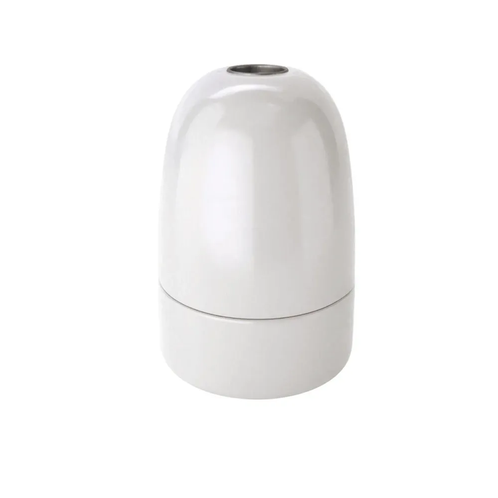 Kit douille E40 en porcelaine - Blanc