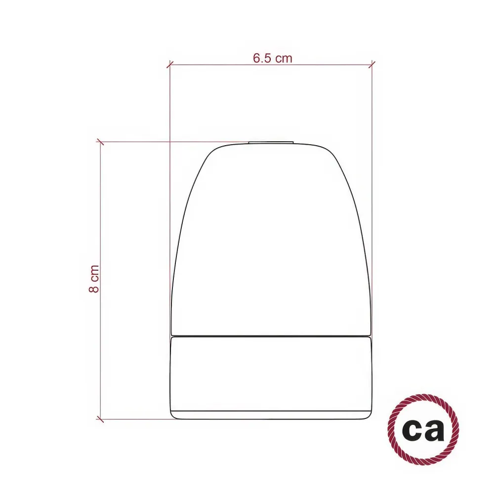Kit douille E40 en porcelaine - Blanc