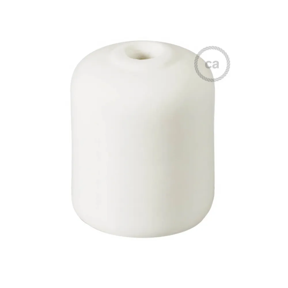 Kit douille pour ampoule E26 en céramique fait main - Blanc