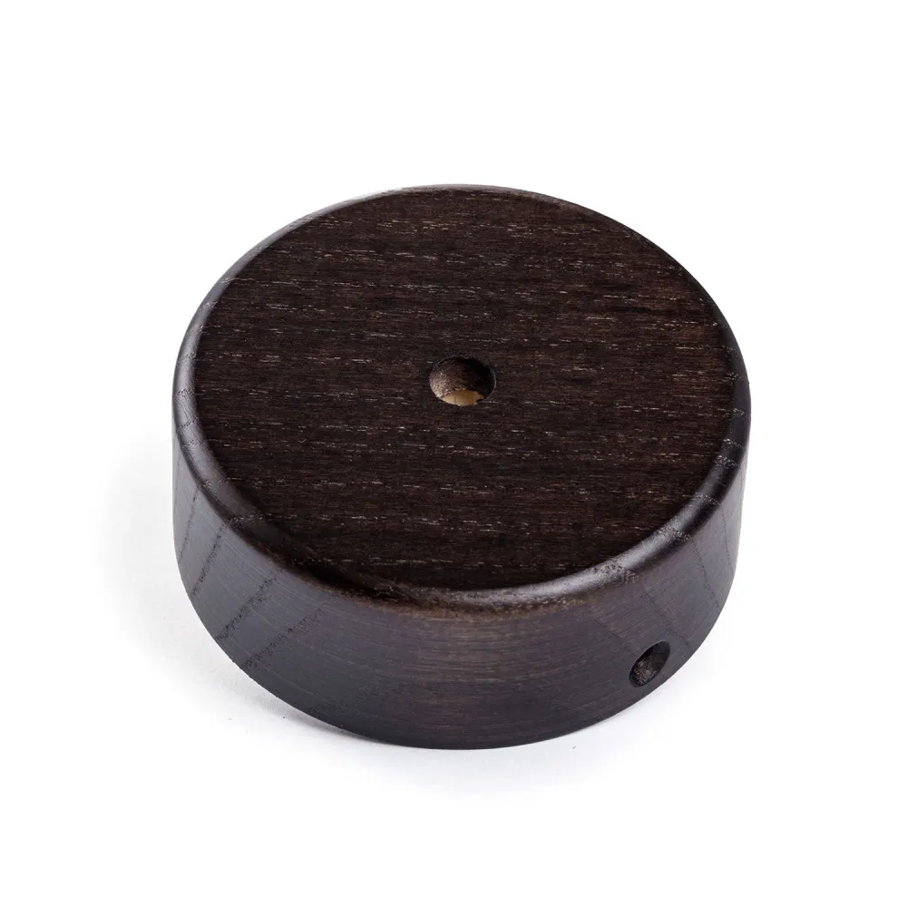 Kit Mini pavillon cylindrique en bois à 1 trou central - Effet Wengé
