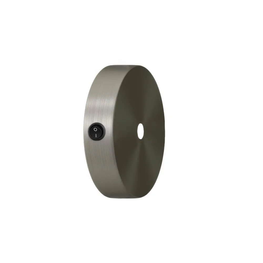 Kit mini pavillon cylindrique en métal avec interrupteur - Titane satiné