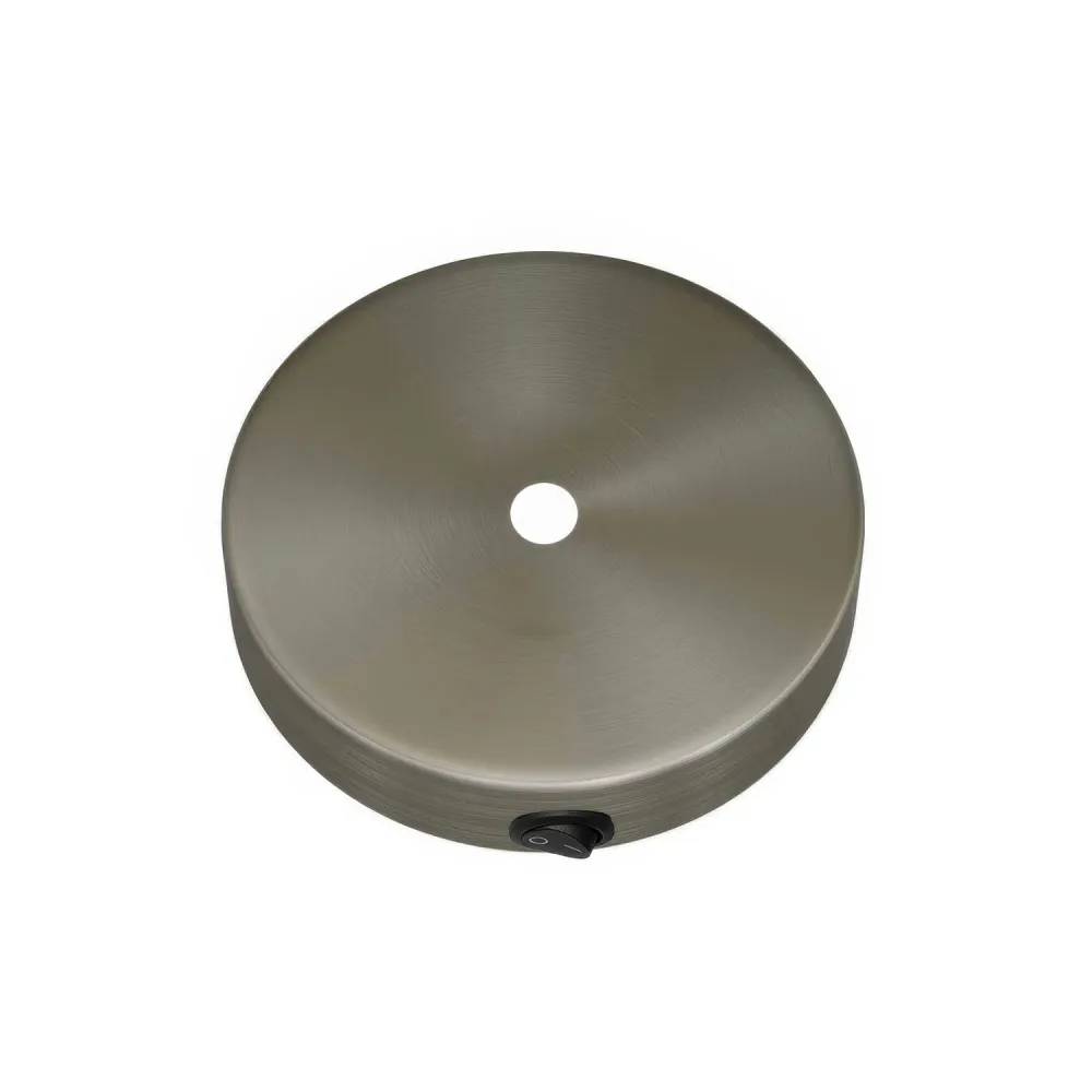 Kit mini pavillon cylindrique en métal avec interrupteur - Titane satiné