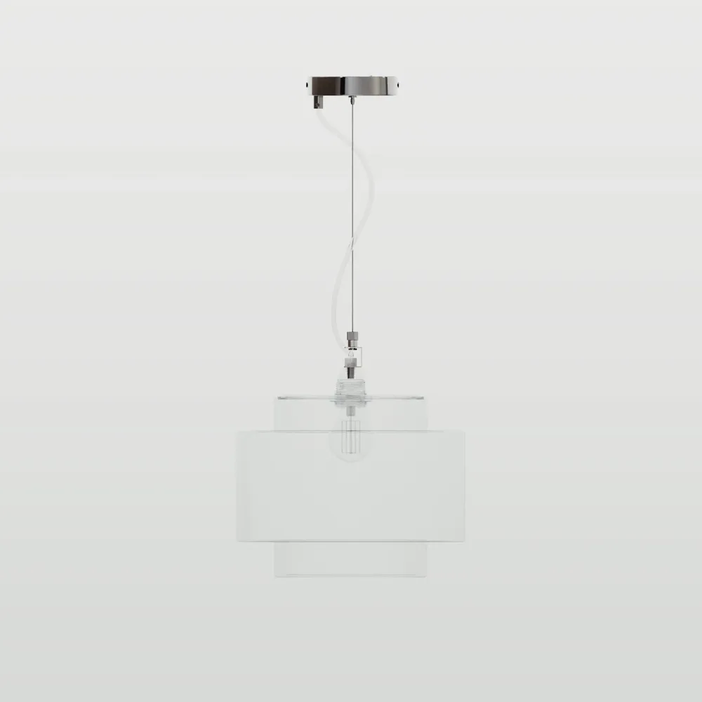 Kit Pavillon Ø 120 mm avec suspension en acier et balancier micrométrique - Chrome