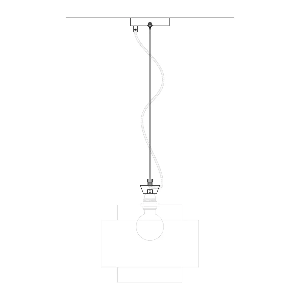 Kit Pavillon Ø 120 mm avec suspension en acier et balancier micrométrique - Laiton