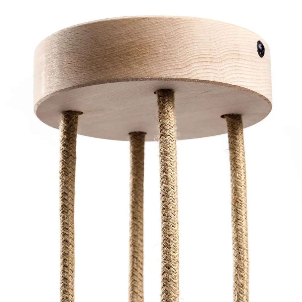 Kit pavillon cylindrique en bois à 4 trous - Neutre