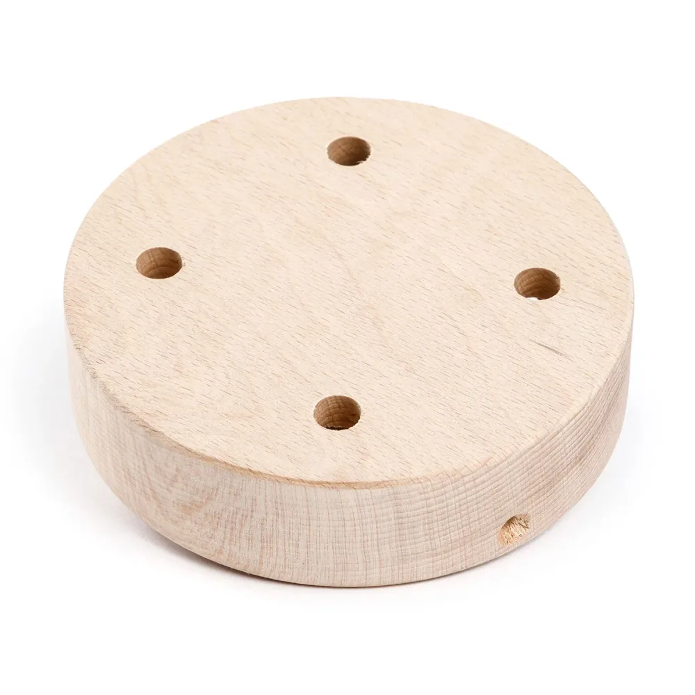 Kit pavillon cylindrique en bois à 4 trous - Neutre