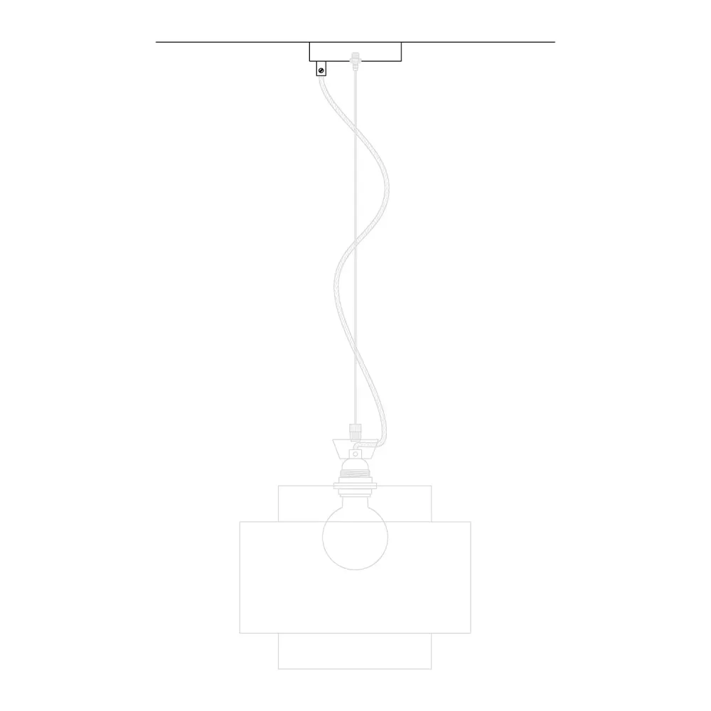 Kit Pavillon cylindrique en métal Ø 120 mm avec 2 trous, central et décentré - Noir mat