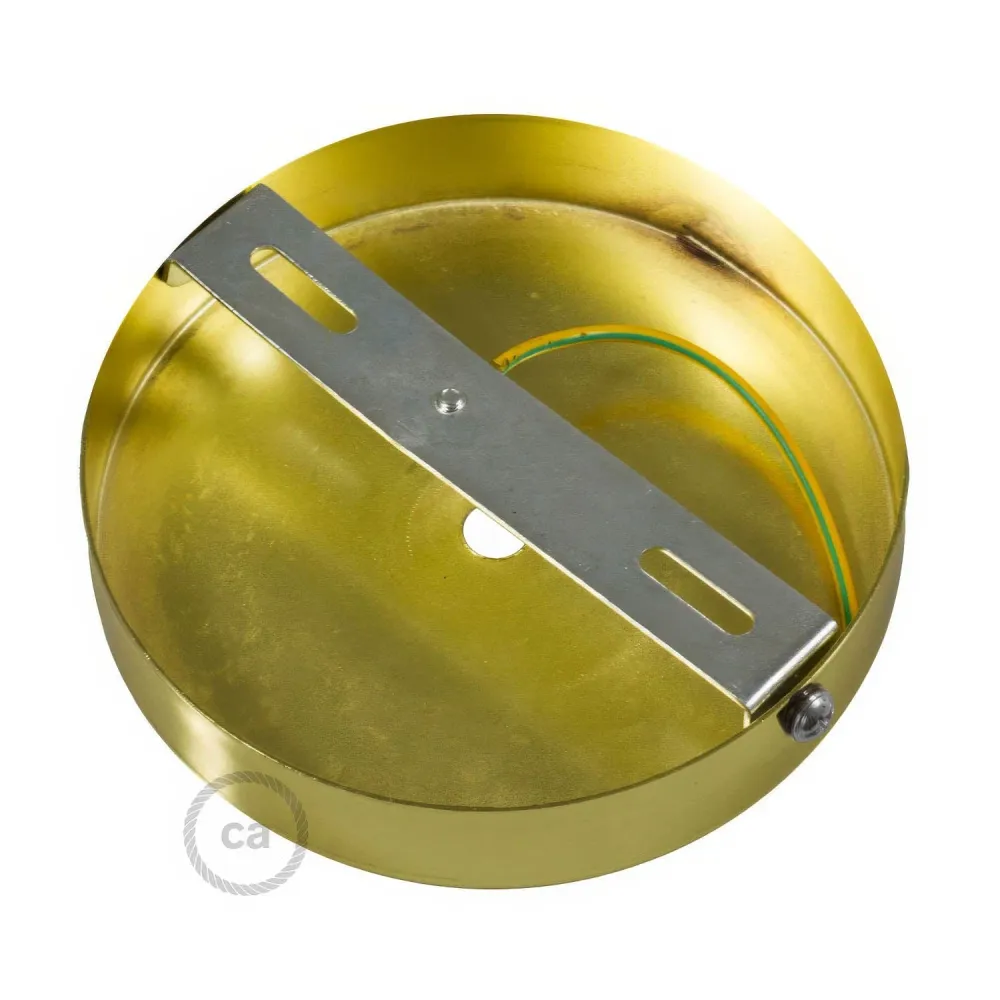 Kit pavillon cylindrique en métal avec serre-câble de 15 cm - Laiton