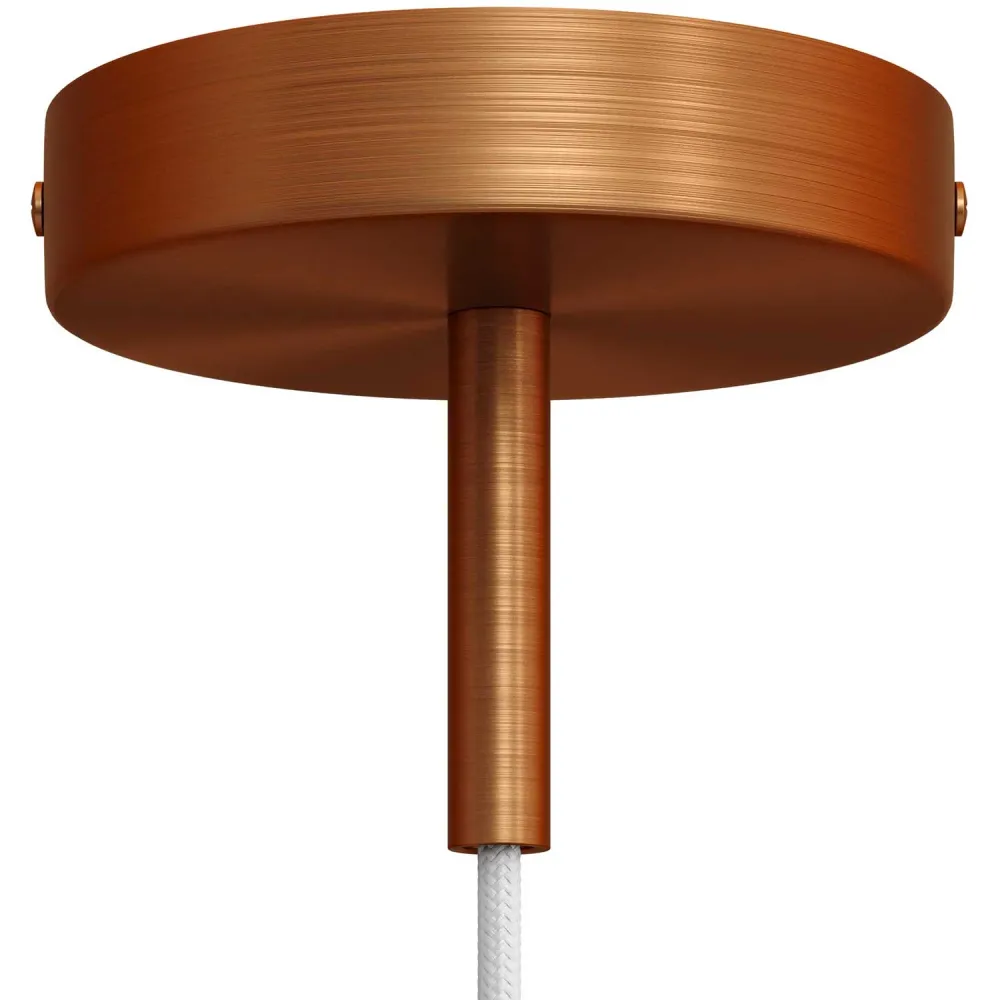 Kit pavillon cylindrique en métal avec serre-câble de 7 cm - Cuivre satiné