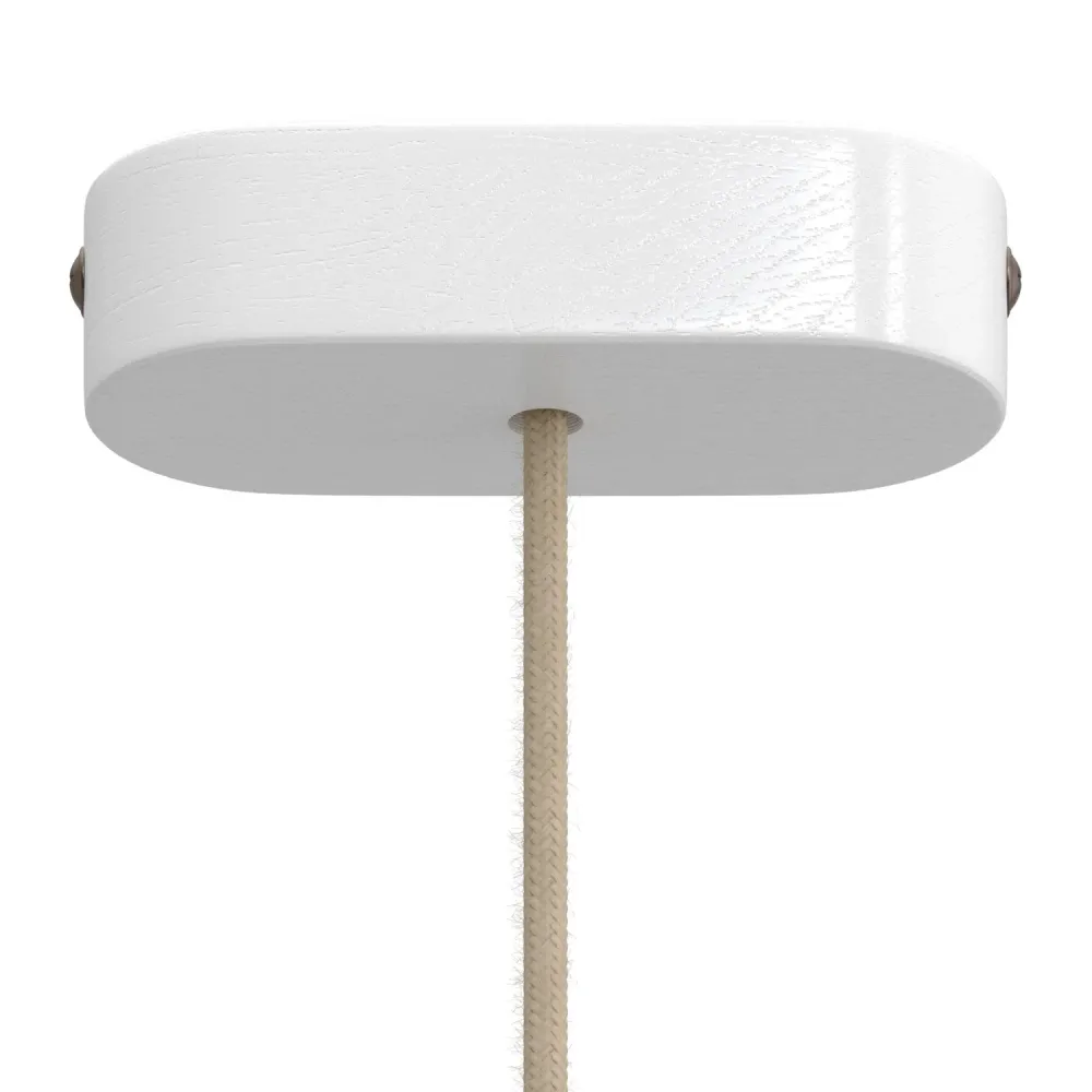 Kit pavillon ovale en bois - Blanc