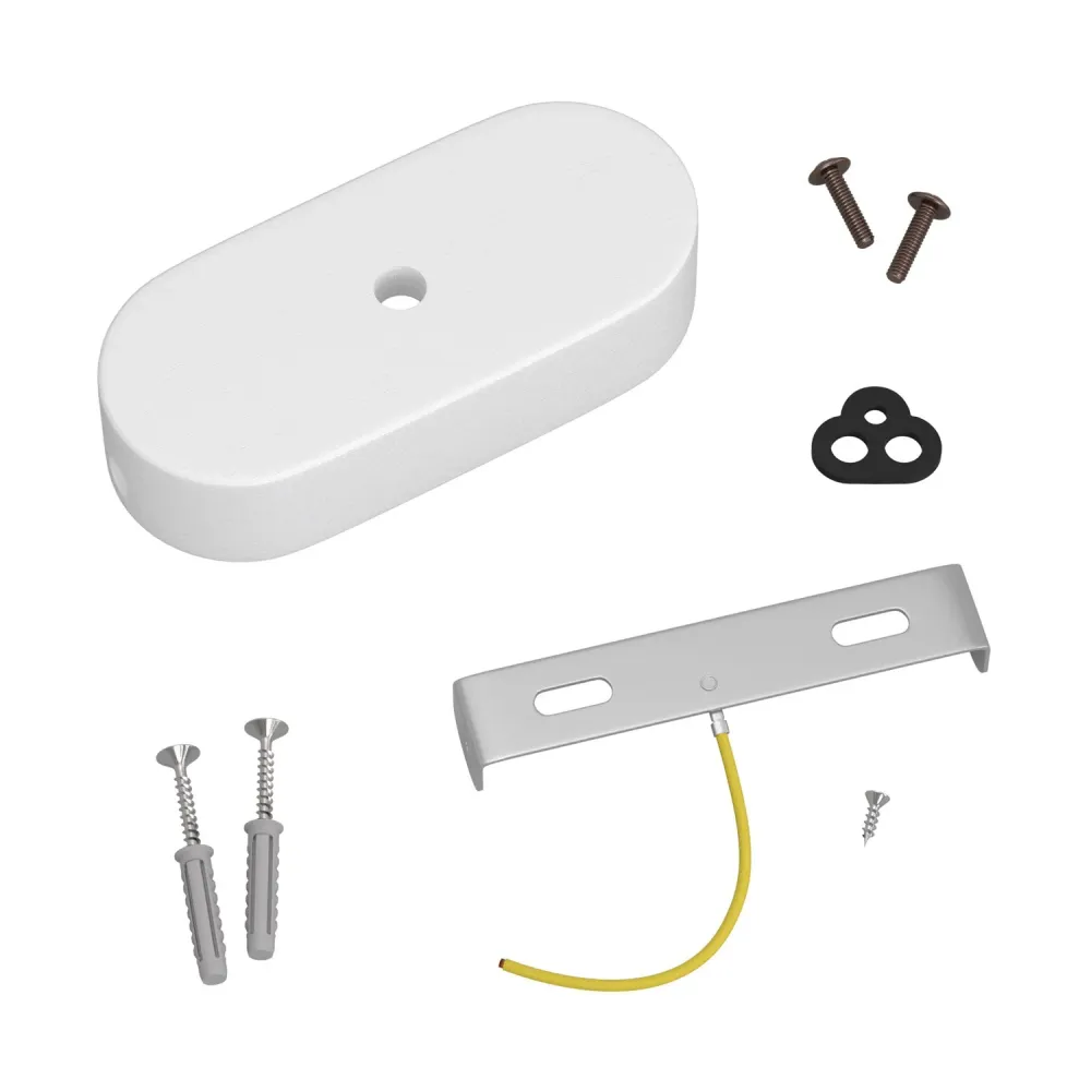 Kit pavillon ovale en bois - Blanc