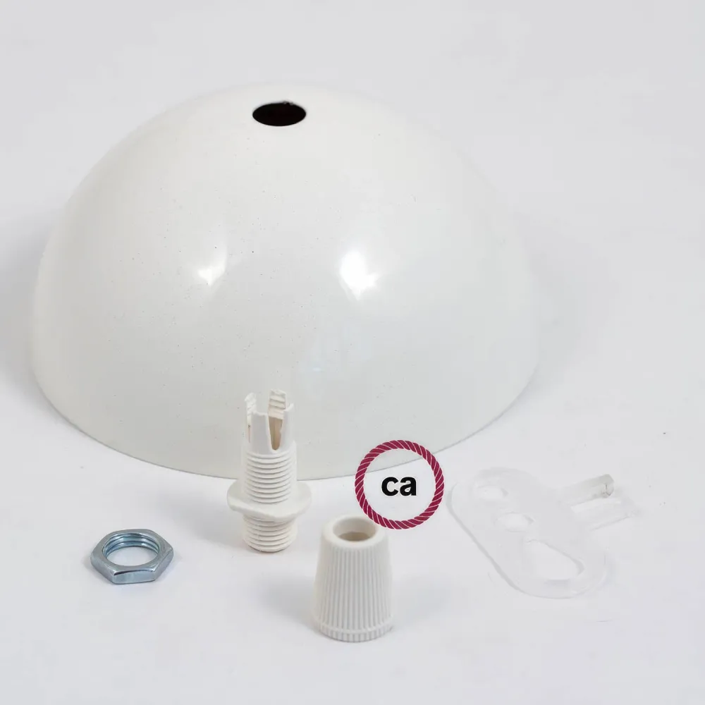 Kit pavillon semi-sphérique en métal laqué - Blanc brillant