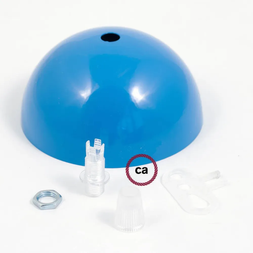 Kit pavillon semi-sphérique en métal peint - Bleu ciel