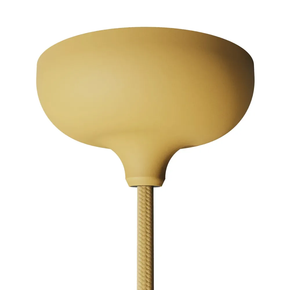 Kit pavillon en silicone avec trou central et prédisposition pour trou latéral - Moutarde