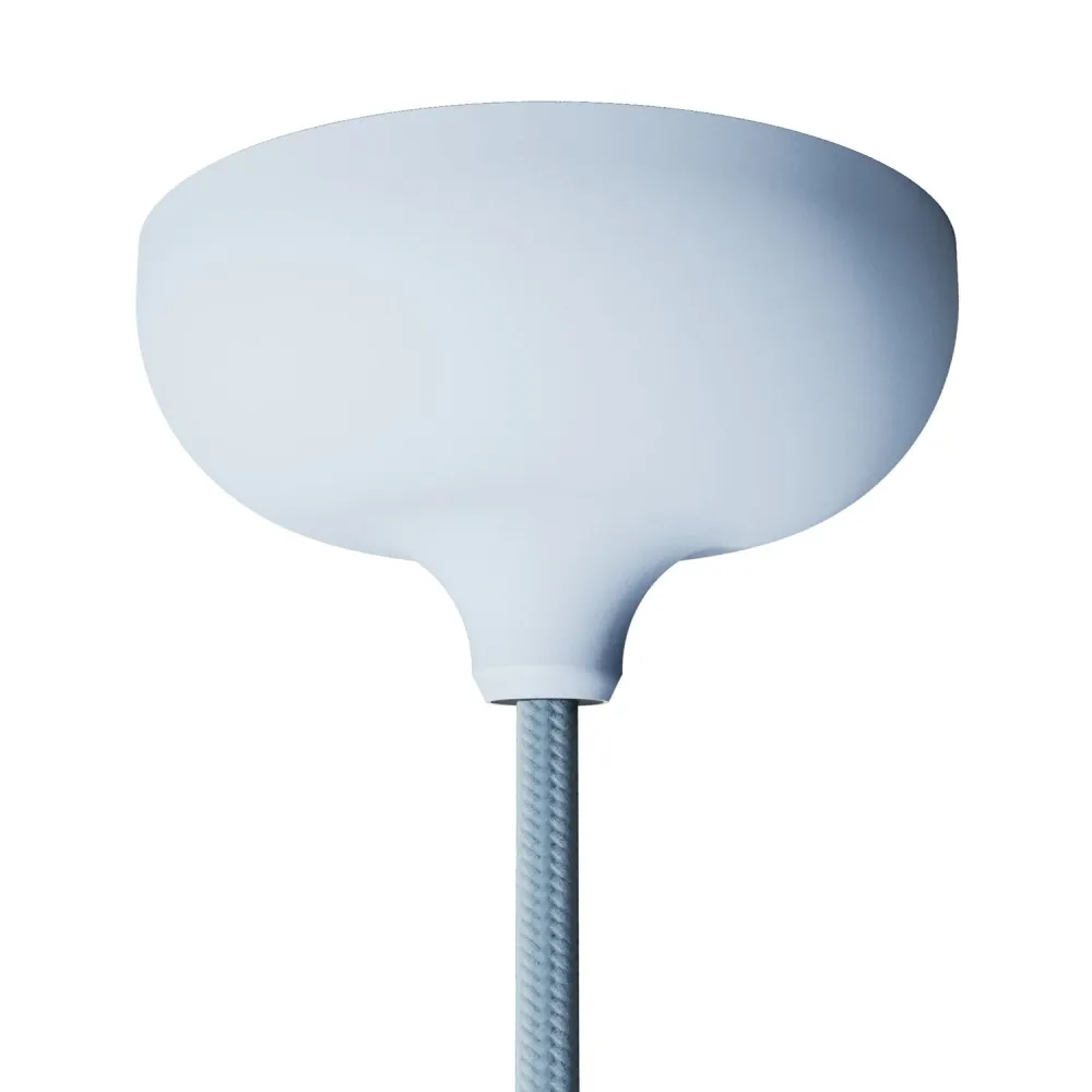 Kit pavillon en silicone avec trou central et prédisposition pour trou latéral - Bleu bleu-gris