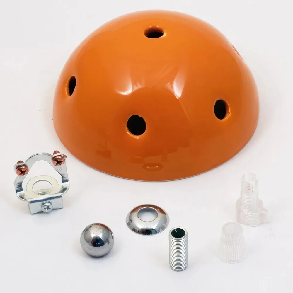 Kit rosace en céramique à 6 trous - Mandarine