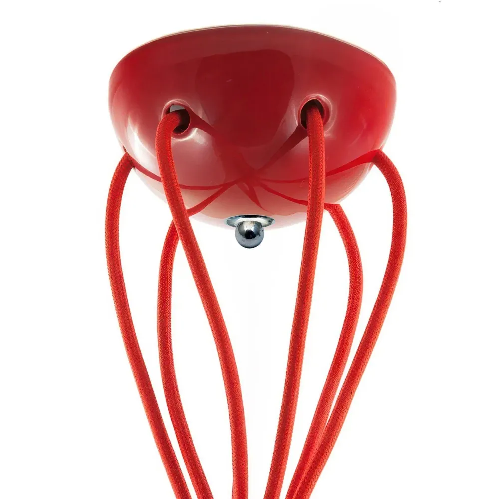 Kit rosace en céramique à 6 trous - Rouge