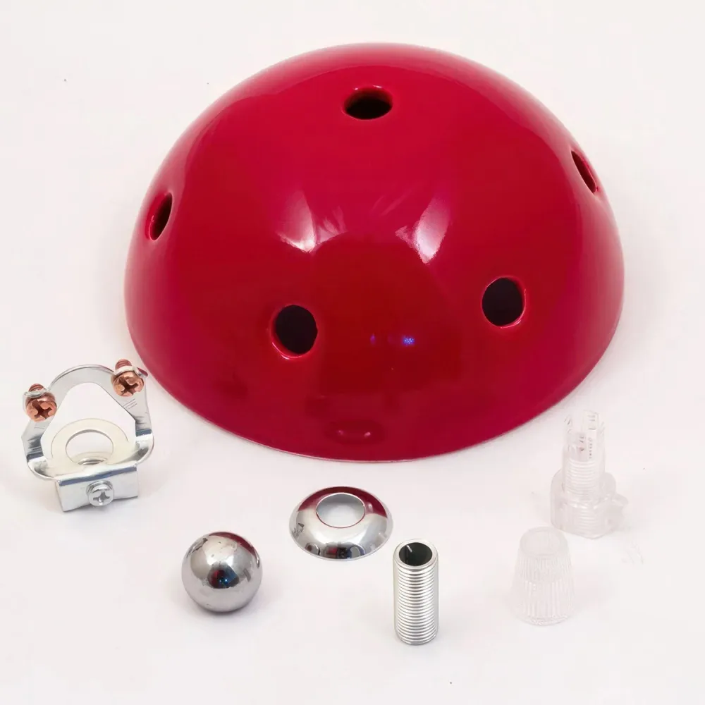 Kit rosace en céramique à 6 trous - Rouge