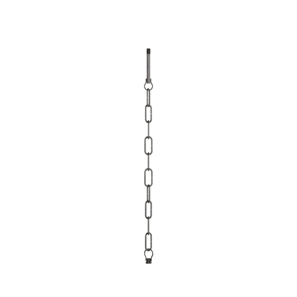 Kit de suspension mécanique avec chaîne génoise en fer - Chaîne 50 cm, tige et crochet M10x1