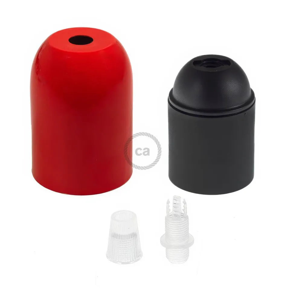 Kits douille E26 métal à sommet arrondi - Rouge