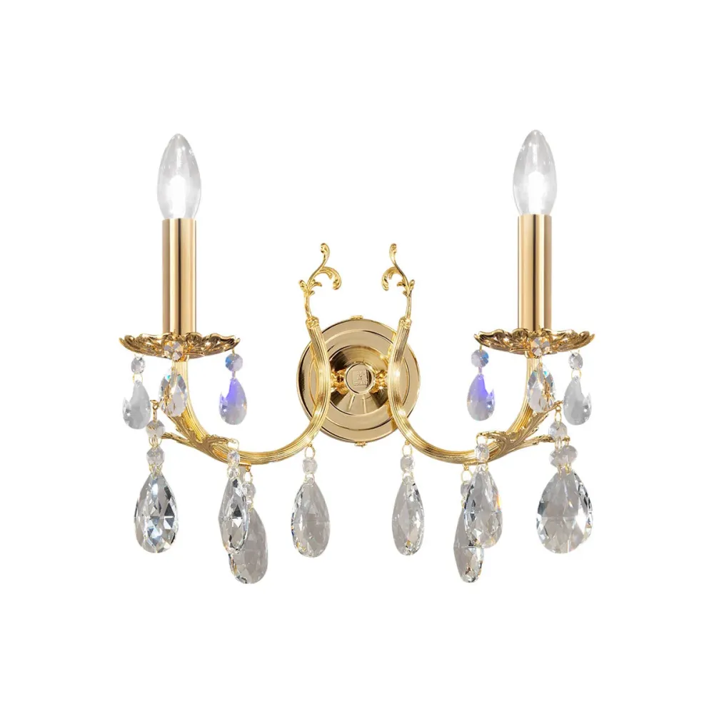Kolarz applique murale VICTORIA 2 cristal doré
