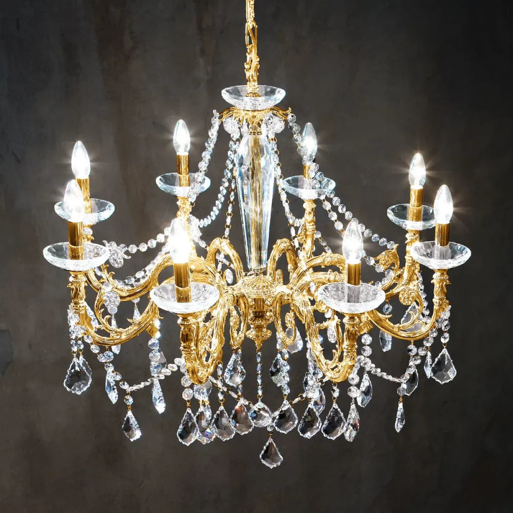 Lustre Kolarz CONTARINI CRYSTAL cristal Gold