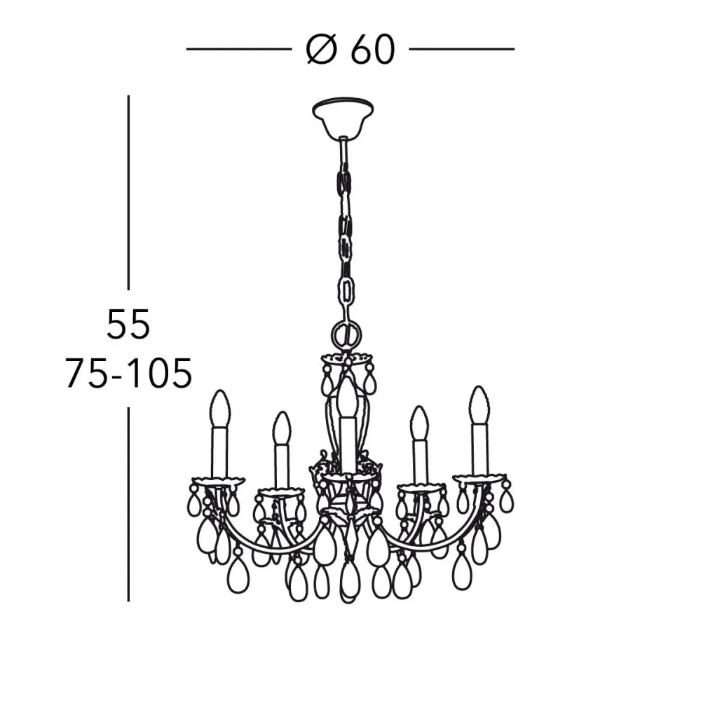 Lustre Kolarz VICTORIA 2 cristal doré