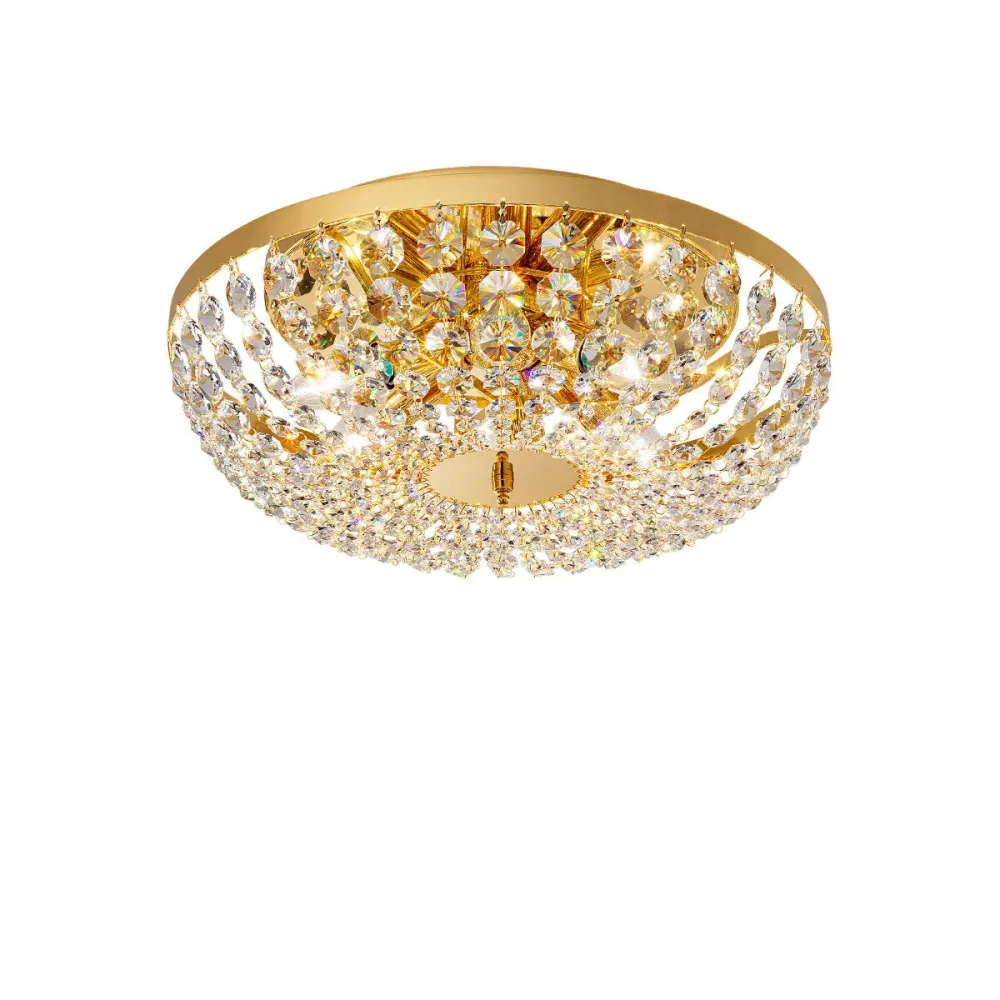 Plafonnier encastré Kolarz SCHÖNBRUNN cristal doré