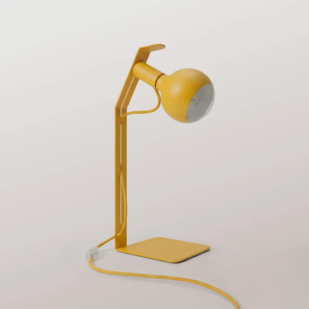 Koso Lucia - Lampe de table avec fiche UK - Jaune