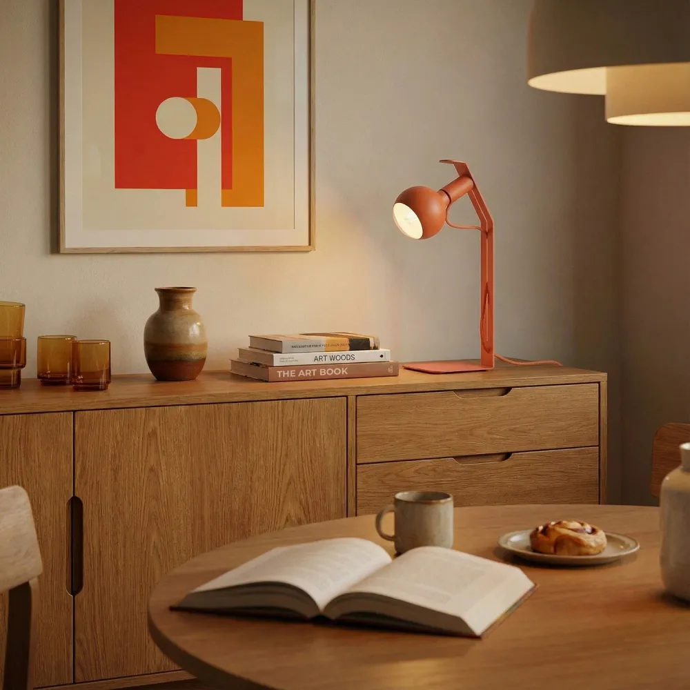 Koso Lucia - Lampe de table avec fiche UK - Orange