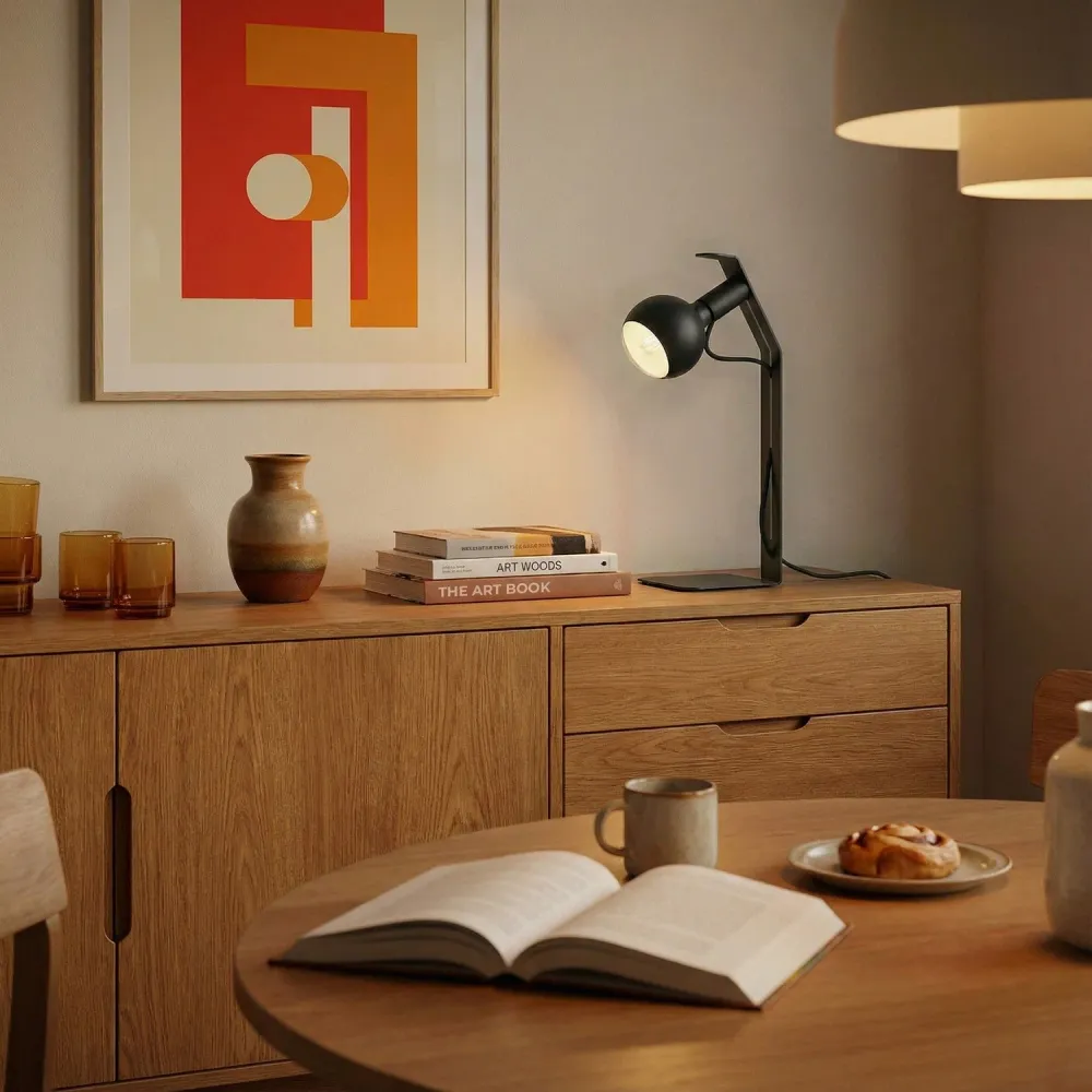 Koso Lucia - Lampe de table avec Fiche UK - Noir