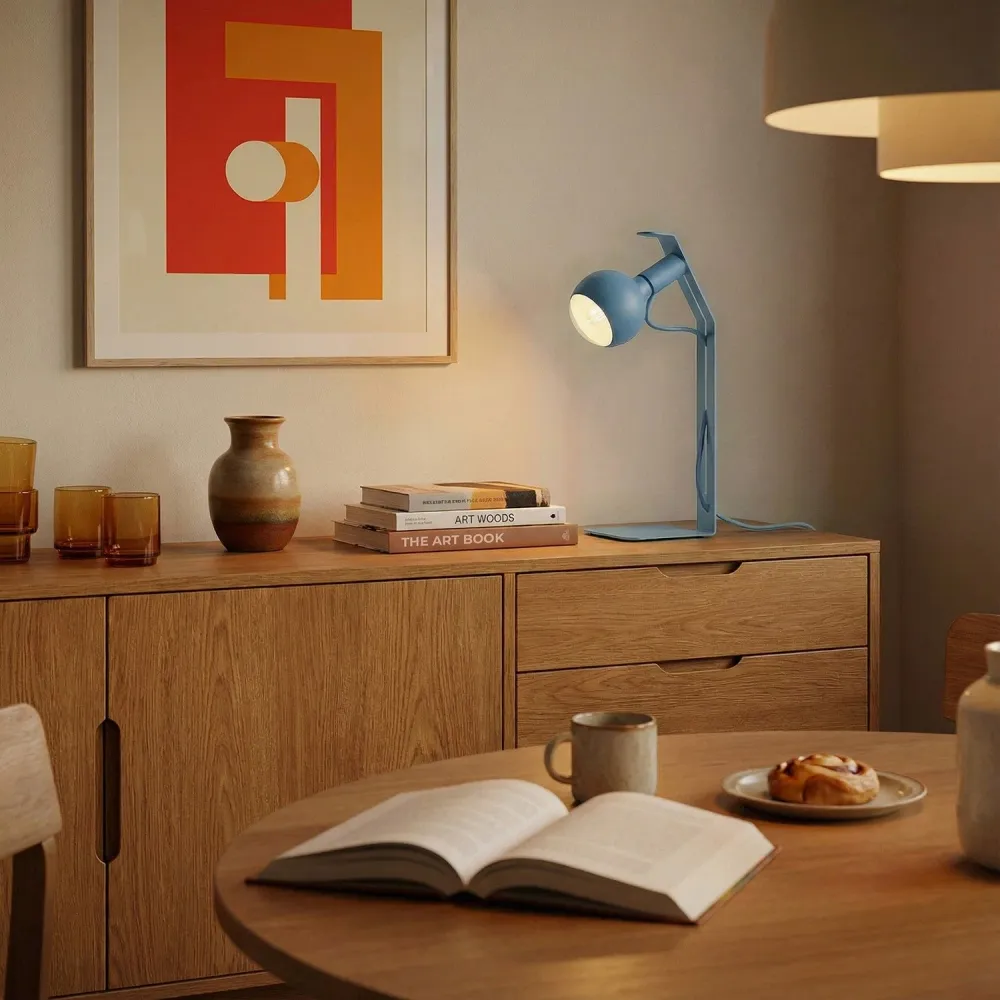 Koso Lucia - Lampe de table avec Fiche UK - Bleu