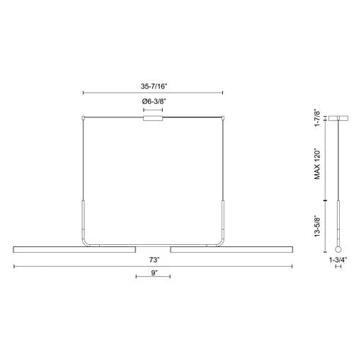 LP73073 Vesper Suspension Kuzco Lighting