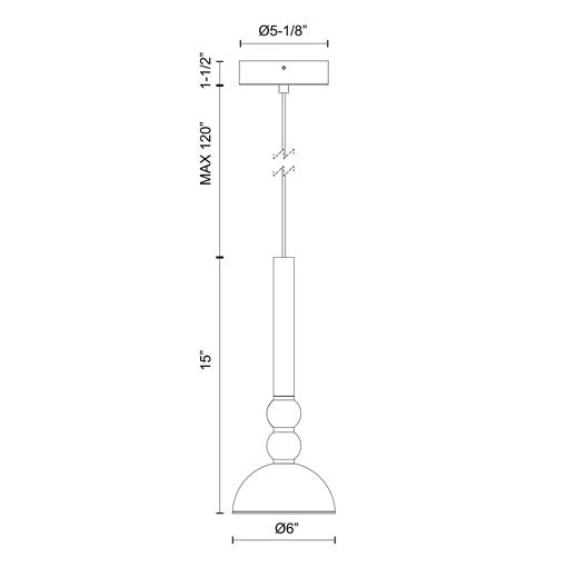 PD30502 Rise Suspension Kuzco Luminaire