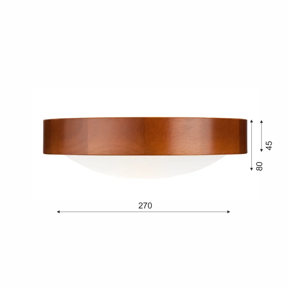 Applique murale Lamkur en bois rustique E27 H cm Light